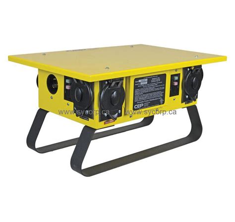 electrical boxes yellow|Southwire 6506GU 6 Outlet Temporary Power Distro Box — .